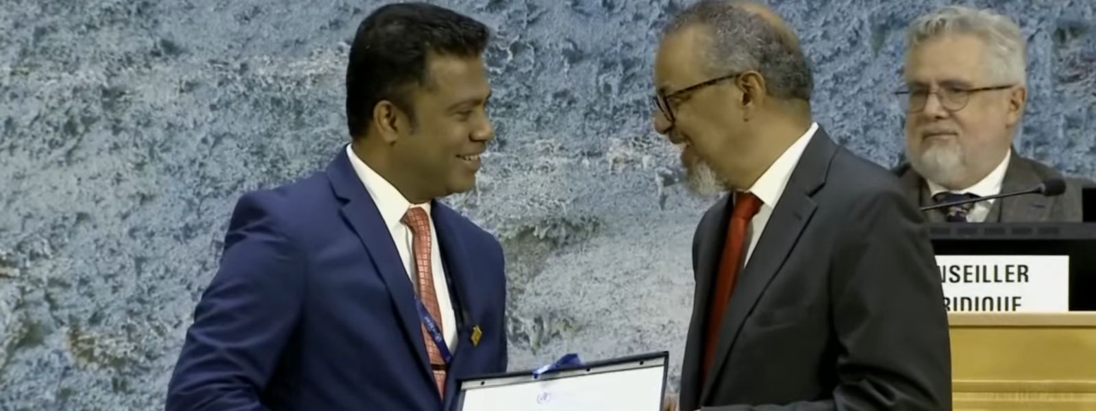 SL Honoured with WHO Public Health Achievement